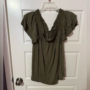 Elegant Olive American eagle top